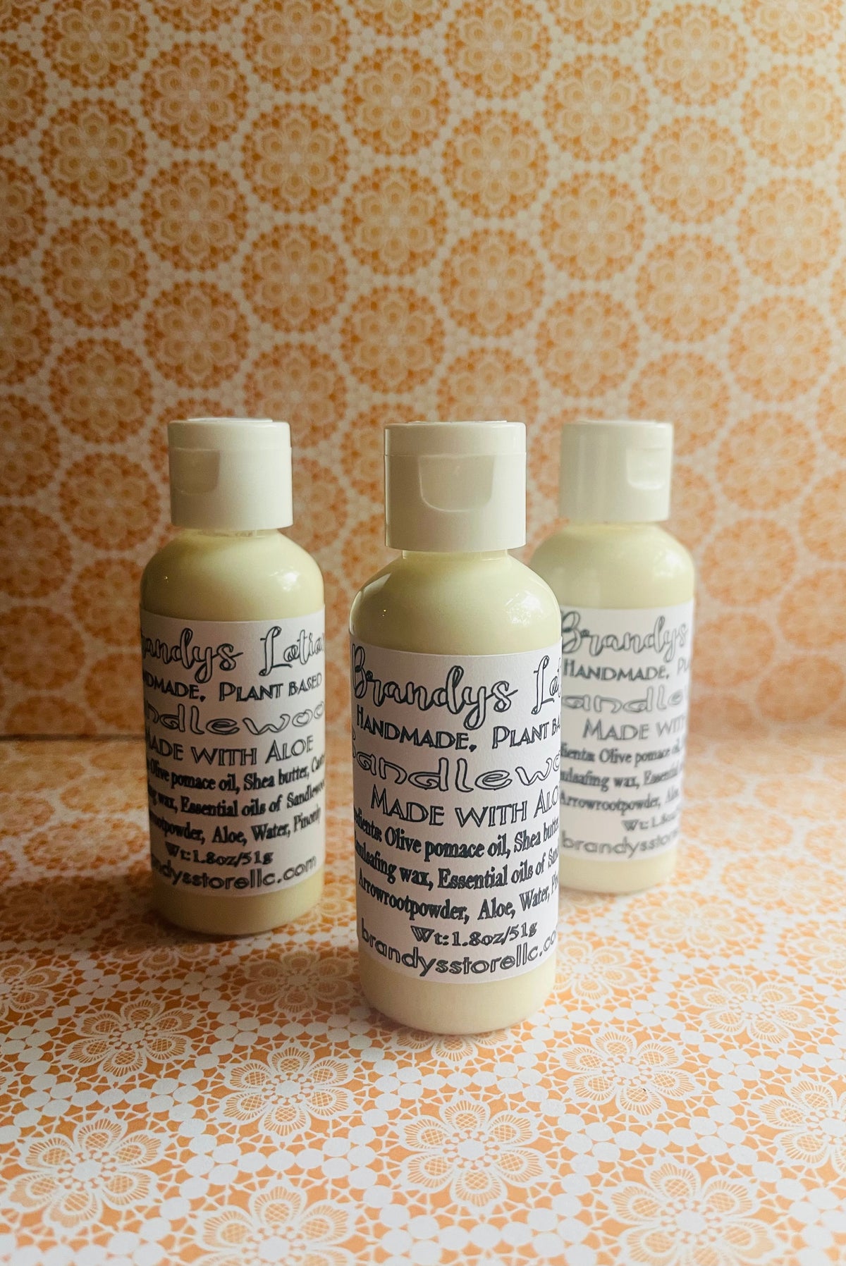 Sandalwood lotion (made with aloe)