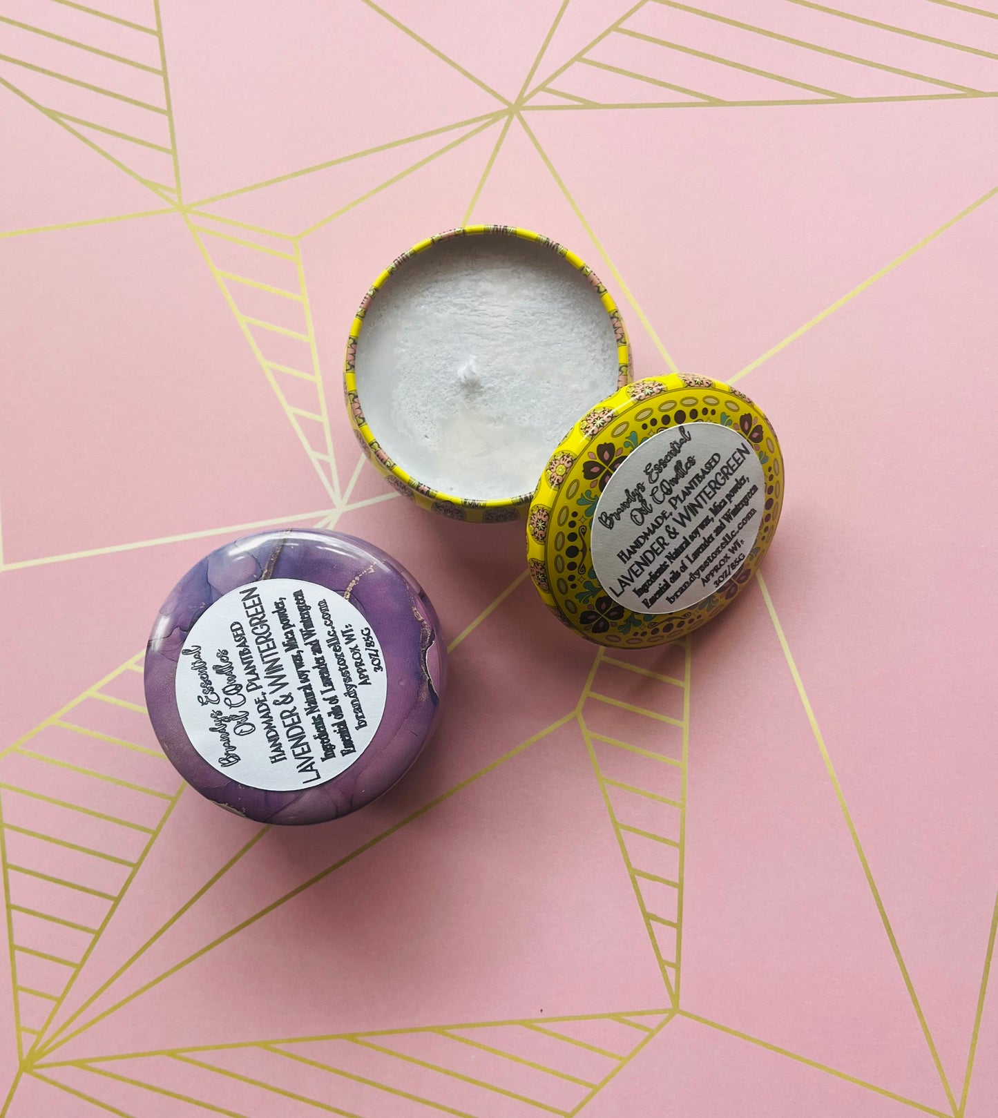 Lavender and Wintergreen Candle