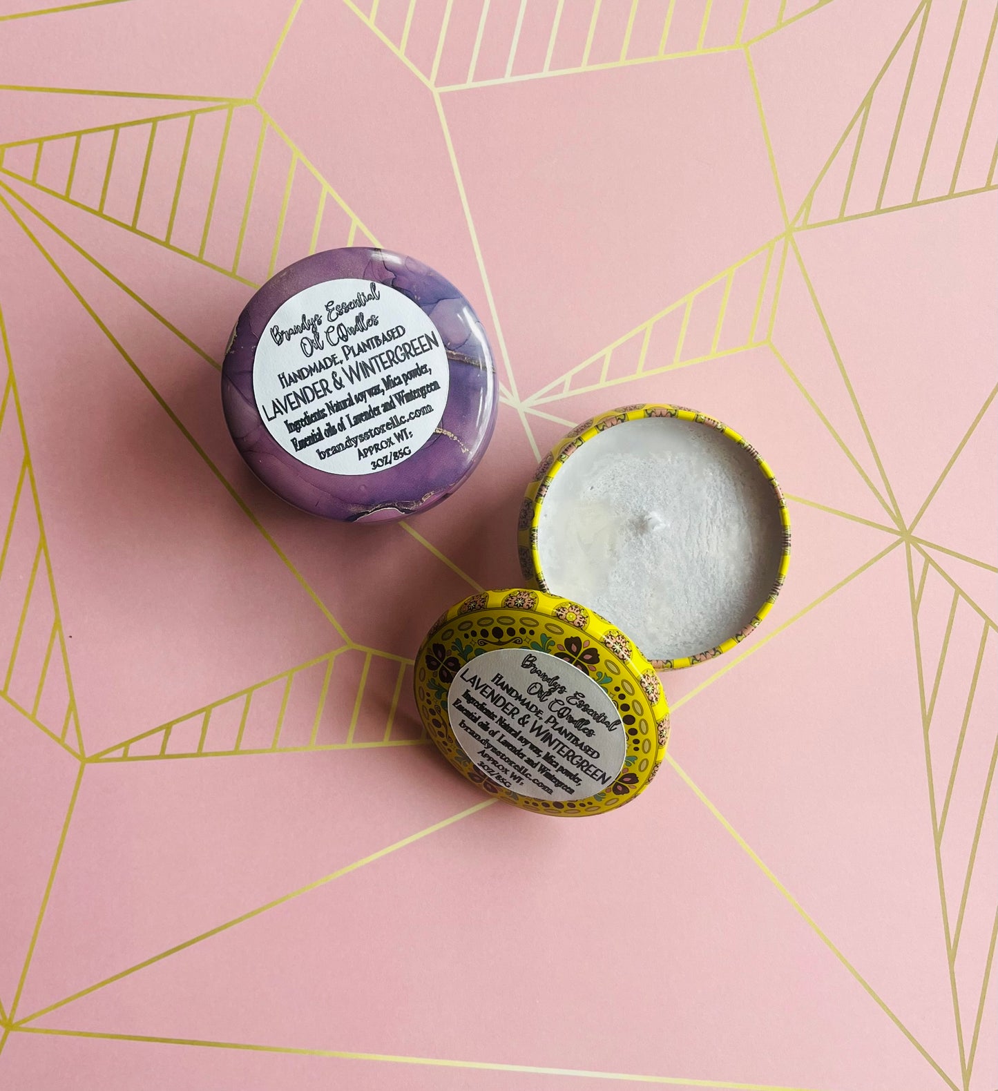 Lavender and Wintergreen Candle