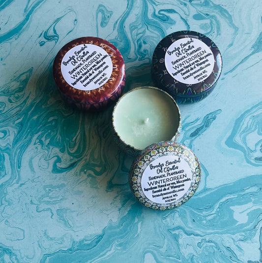 Wintergreen candle