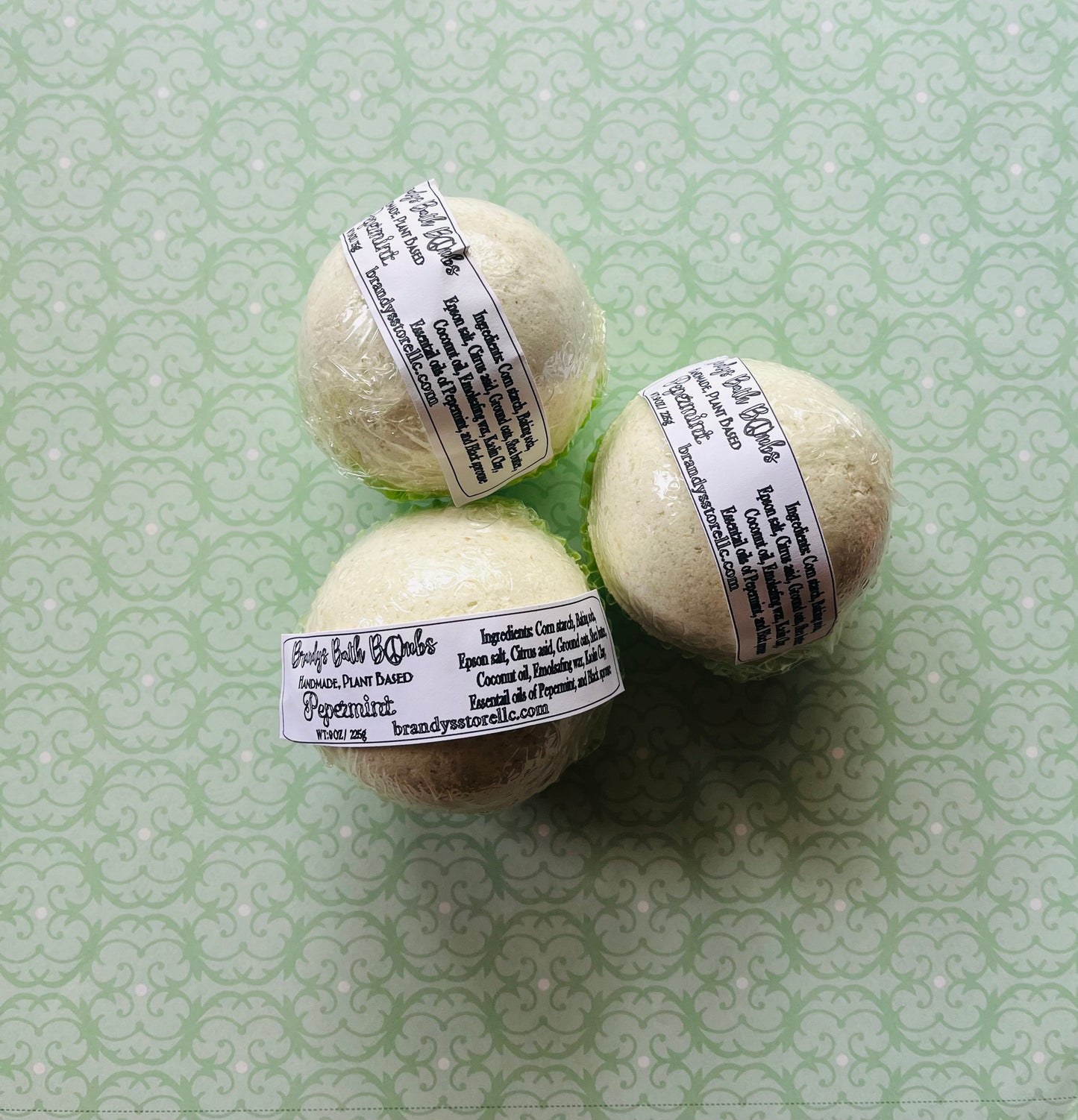 Lavender and Peppermint bath bombs