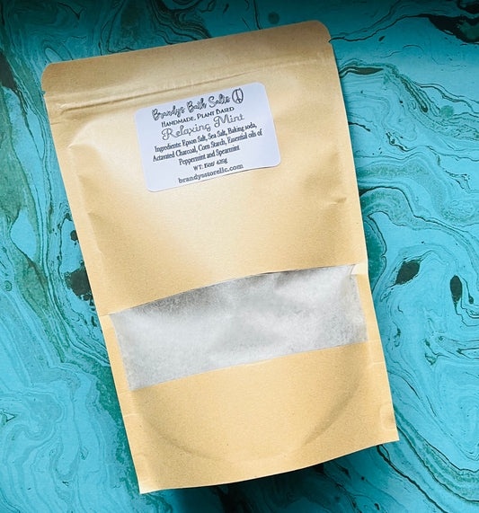 Relaxing mint Bath Salts (Made with Activated Charcoal)