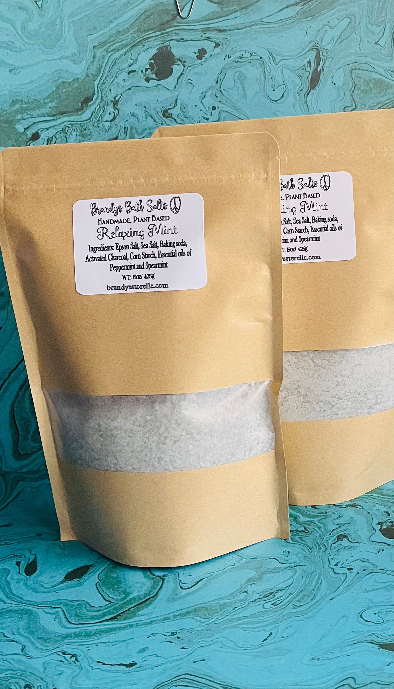 Relaxing mint Bath Salts (Made with Activated Charcoal)